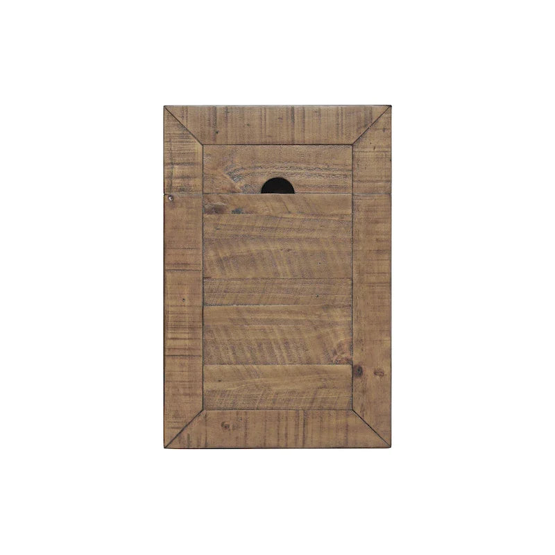 Tavolino da divano/poltrona Monterey in legno massiccio con prese di corrente nascoste