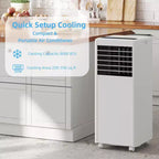 8K BTU Portable Air Conditioner - 3-in-1 Cooling, Dehumidifier & Fan for 350 Sq Ft with Sleep Mode & 1-Year Warranty
