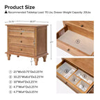 Giorgio 3 - Drawer end table with Built-In Outlets Set of 2|HULALA HOME