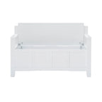 Migdalia Flip Top Slat Back Storage Entryway Bench