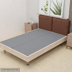 ONETAN, Sommier tapissier fendu de 3,8 cm pour matelas/support de lit - Entièrement assemblé, confort et soutien améliorés, gris