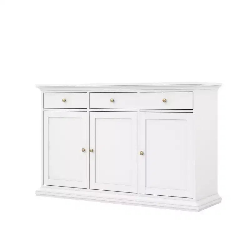 Tvilum, Sideboard with 3 Doors and 3 Drawers, White
