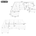 Chenille Sectional Sofa Pull-out Sofa Bed, L-Shape Sleeper Sofa with Storage Ottoman, 3 Pillows and Charging Devices