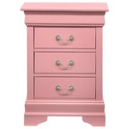 Wood 3 Drawer Nightstand