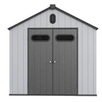6 ft x 4 ft/6 ft x 8 ft/8 ft x 6 ft/8 ft x 10 ft All-Weather Resin Outdoor Plastic Storage Shed w/Floor, Spire Tool Shed