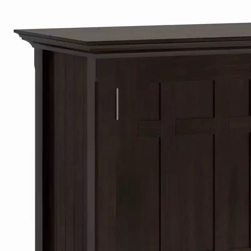 Credenza Madia Naturale: Portabottiglie, Ripiani Regolabili, Pino e Compensato