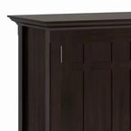 Credenza Madia Naturale: Portabottiglie, Ripiani Regolabili, Pino e Compensato