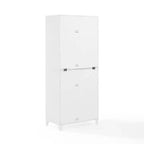 Dispensa/Mobile da cucina a 2 ante con vetrinetta Roarke da 70", bianco