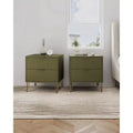 Dumbo Comodini a 2 Cassetti Verde Oliva