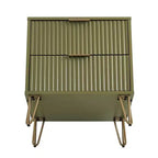 Dumbo Comodini a 2 Cassetti Verde Oliva