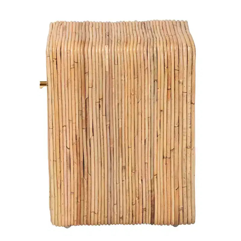Comodino con 1 cassetto Rosina in rattan naturale