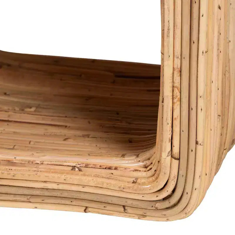Comodino con 1 cassetto Rosina in rattan naturale