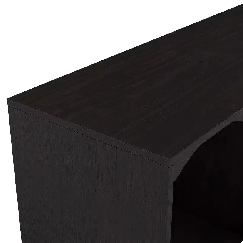 Mobile TV Jenny Modern per TV fino a 70": finitura espresso, struttura in legno, ripiani aperti, capacità 68 kg