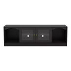 Mobile TV Jenny Modern per TV fino a 70": finitura espresso, struttura in legno, ripiani aperti, capacità 68 kg