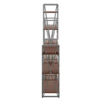 3 pz Scaffalatura Isa 156 cm Noce/Grafite: Contenitore Etagere, Struttura in Metallo Testurizzato, 11 Ripiani