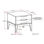 Tavolino Pearson marrone teak
