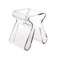 Magino Stool and Magazine Rack Clear - Umbra: Shatter-Proof Acrylic, No Assembly Required