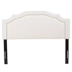 Contemporary Fabric Upholstered Beveled Full/Queen Headboard
