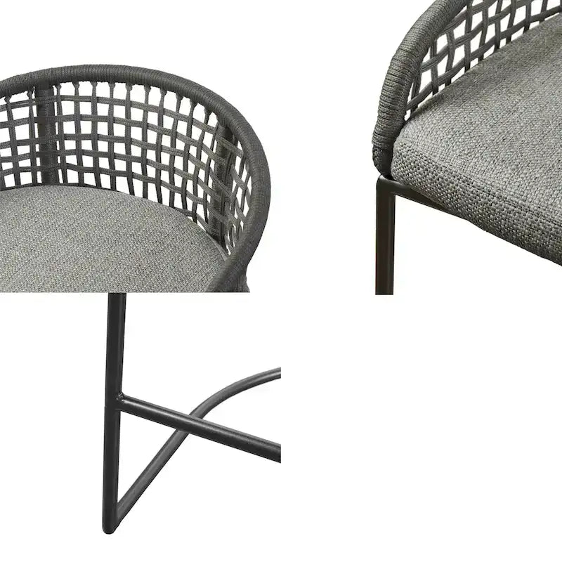 Madison Park Carmel Woven Counter Stool 25