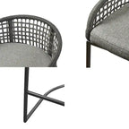 Madison Park Carmel Woven Counter Stool 25