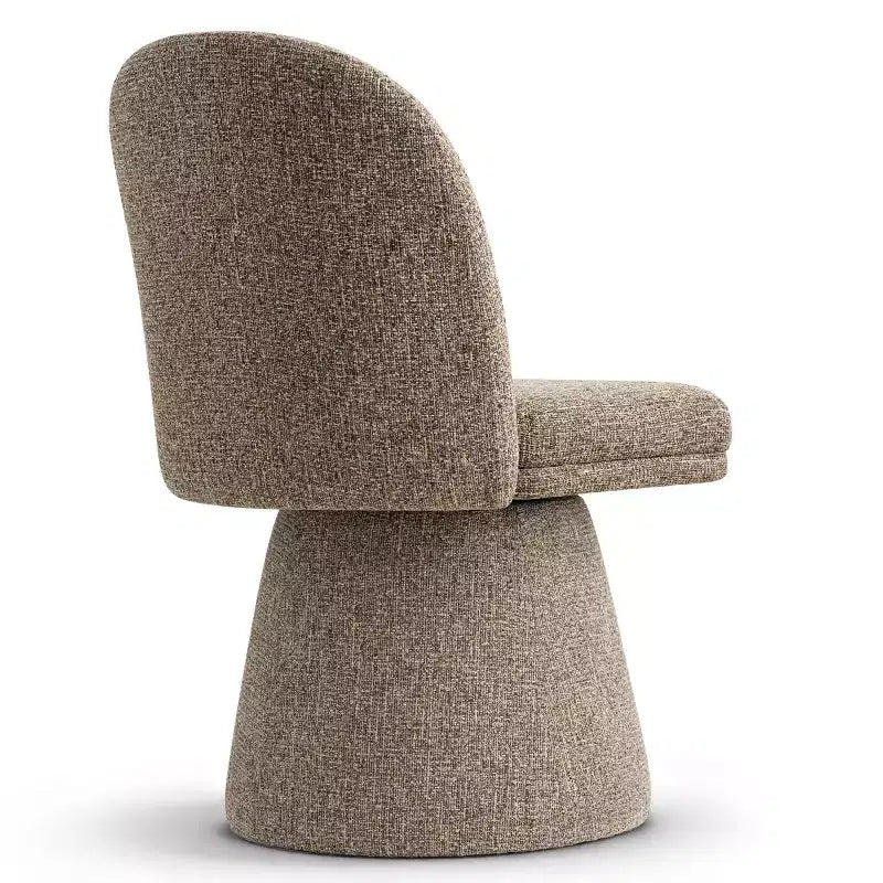 Set of 6 Modern 360 Swivel Armless Dining Chairs with Pedestal-style Base, Elegant Accent Chairs for Kitchen, Dining Room, or Office-Panipeachy