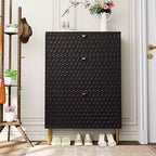 CLIHOME 24 Pair Entryway Shoe Storage Organizer Cabinet Flip Drawers Closet Shoe Rack Shelf Organizer