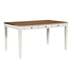 6-Piece Wooden Dining Table Set with 4 Chairs & Bench, Table with Drawer