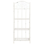 SAFAVIEH Bryn Étagère de boulanger d'extérieur victorienne en fer forgé à 4 niveaux - 63,5 cm l x 38,1 cm P x 160 cm H - 25L x 15P x 63H