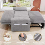 Dyonery 3-in-1 Convertible Sofa Bed, Pull Out Sleeper Sofa with Adjustable Backrest