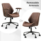 Chaise de bureau ergonomique en suède avec support lombaire