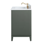 Vanity Art Bathroom Vanity with Ceramic Sink and Engineered Marble Top