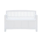 Migdalia Flip Top Slat Back Storage Entryway Bench