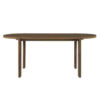 Set da pranzo ovale da 7 pezzi, set da pranzo per 6, set da tavolo da cucina grande da 71'' con 6 sedie da pranzo imbottite, noce - Christopher Knight Home