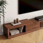 Mobile TV moderno allungabile e retrattile con 4 cassetti, fino a 261 cm - 78,54P x 15,74L x 13,78A