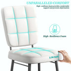 Modern Dining Chairs Set of 2/4/6/8, Upholstered Kitchen Chairs with Thick Cushion for Dining Room