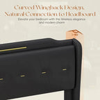 Modern Upholstered PU Leather Bed