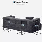 80.7 5-in-1 Convertible Sleeper Sofa Bed – Corduroy, 1200 lbs, No Assembly