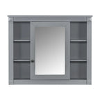 36'' Modern Bathroom Vanity with Top Sink and Mirror Cabinet,2 Doors and 2 Drawers