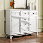 Rustic Brown Wood Accent Cabinet for Living Room Storage