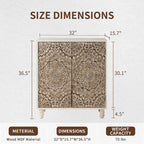 COSIEST Vintage Sideboard Storage Cabinet and Buffet
