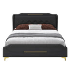 Modern Upholstered PU Leather Bed