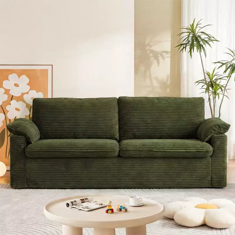 Dyonery 86 Cloud Loveseat Sofa, Deep Seat & Wide Armrest Pillows, Sturdy Frame, Breathable Ergonomic Design