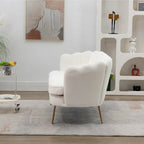 Small Mini Room Couch Two-Seater Sofa with Gold Metal Leg - 2 Seat