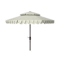 Outdoor Kjerstin Valance 9Ft Double Top Umbrella