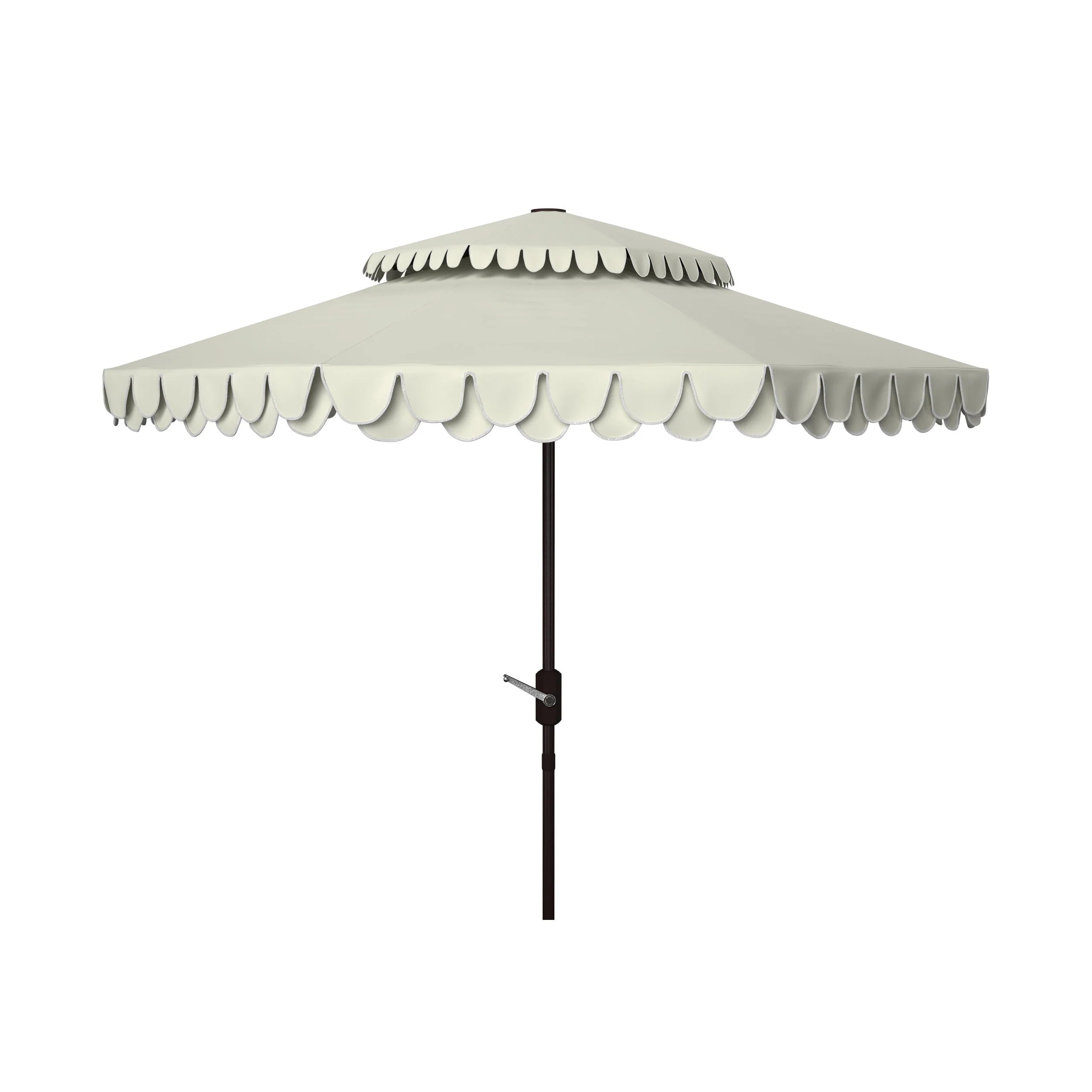 Outdoor Kjerstin Valance 9Ft Double Top Umbrella