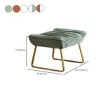 Fauteuil à bascule ergonomique rembourré en velours moderne pour chambre de bébé