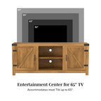 Meuble TV avec porte de grange Middlebrook Firebranch 58 pouces