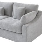 Large Linen Corner Sectional Sofa Couch for Living Room Set