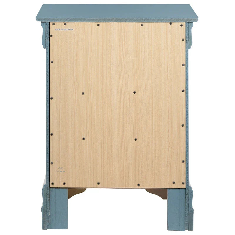Wood 3 Drawer Nightstand