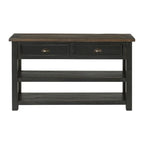 The Gray Barn Downington Table console de canapé à 2 tiroirs en bois massif